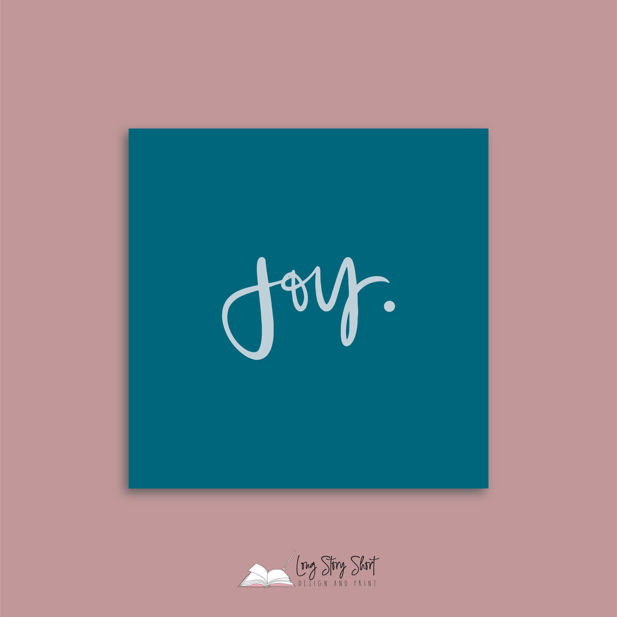 Teal Hand Lettered Christmas Vinyl Label Pack