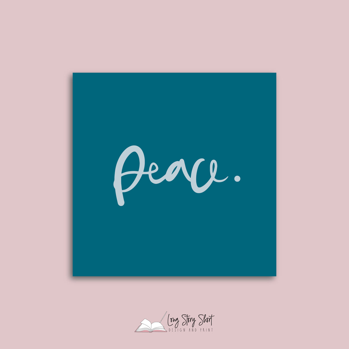 Teal Hand Lettered Christmas Vinyl Label Pack