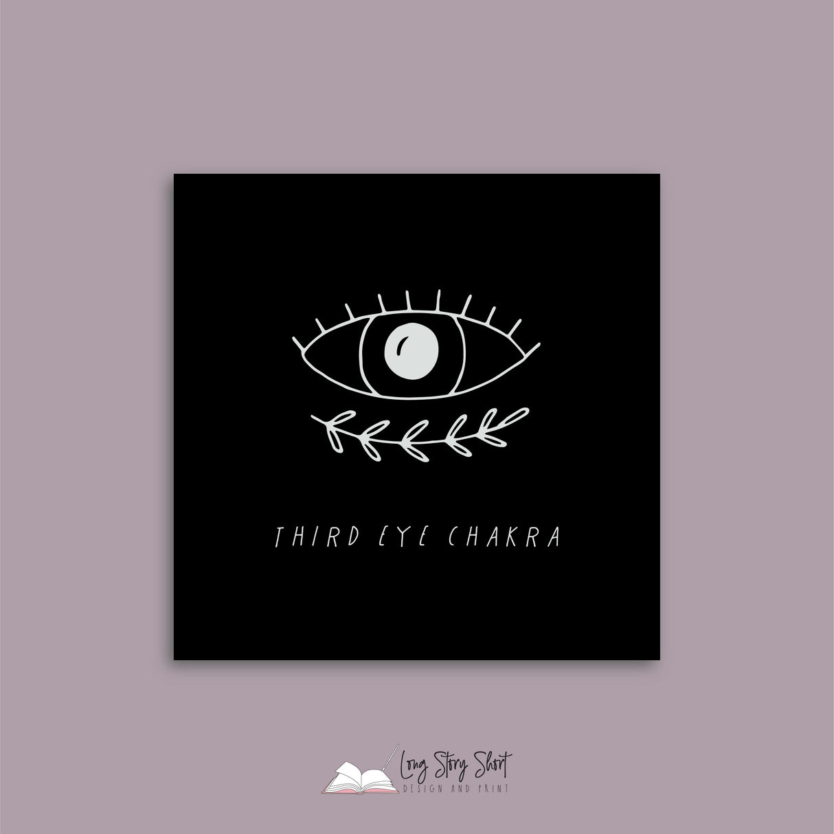 Black Illustrated Chakra Vinyl Label Pack