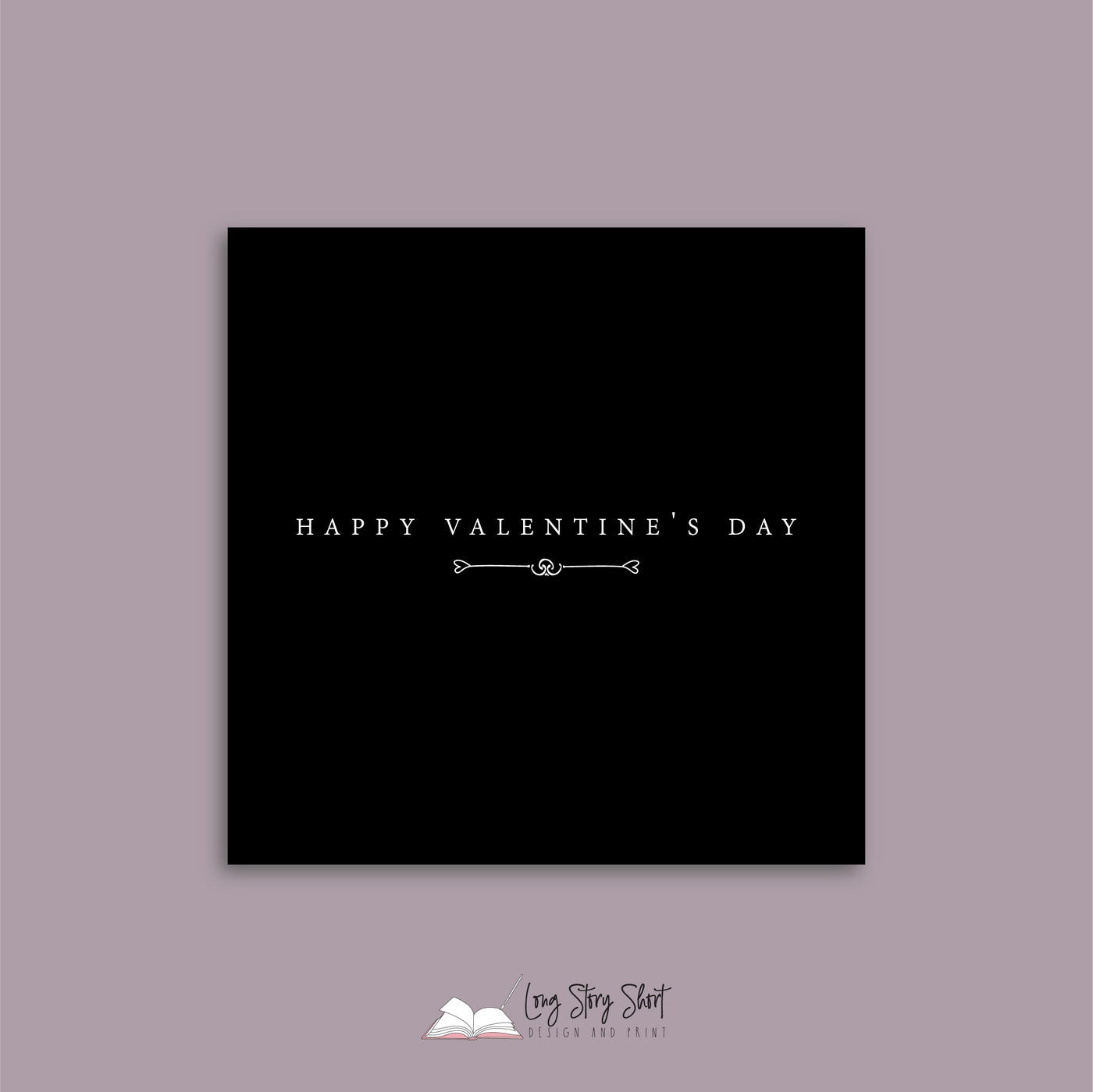 The Simplicity Valentines Black Square Range Vinyl Label Pack
