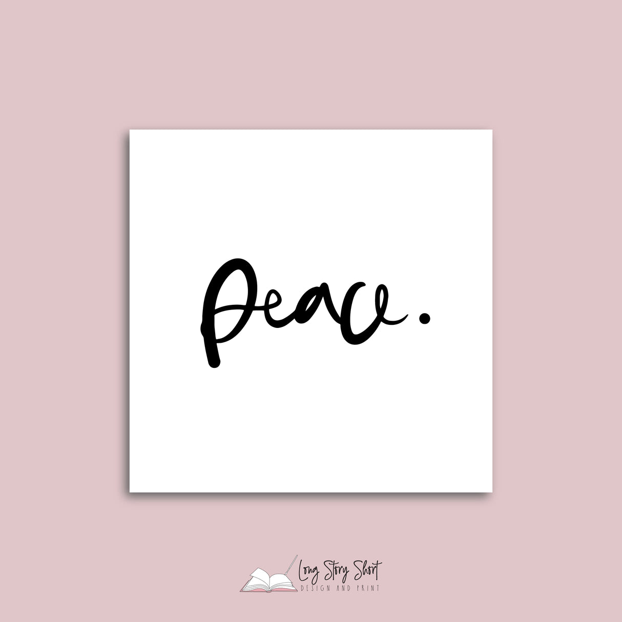 White Hand Lettered Christmas Vinyl Label Pack Square Matte/Gloss