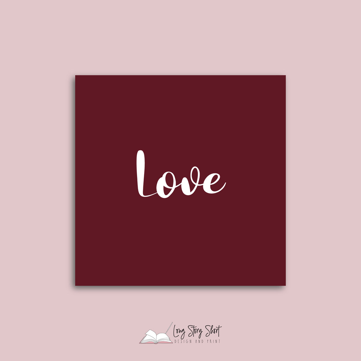 Peace Joy Love Red Christmas Vinyl Label Pack Square Matte/Gloss