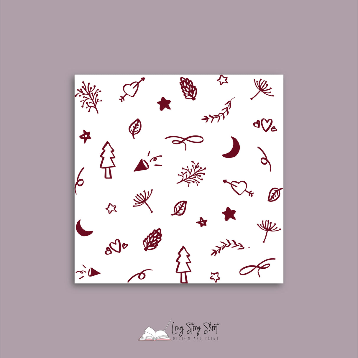 Merry Kissmas Wine Christmas Vinyl Label Pack Square Matte/Gloss