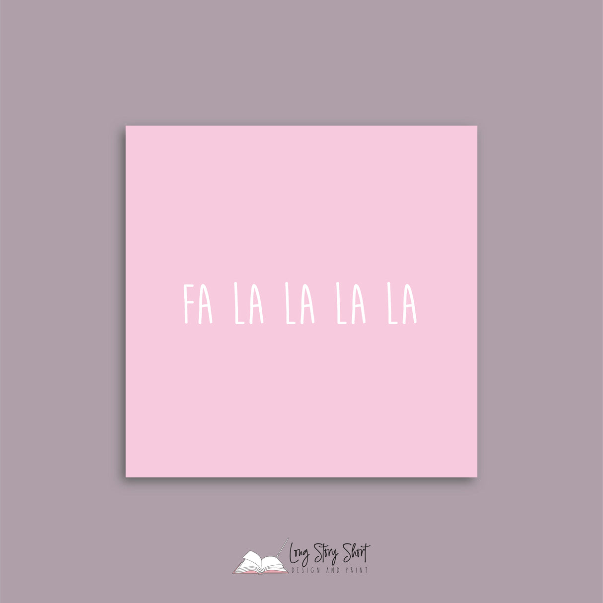 Fa la la Pink Vinyl Label Pack Square Matte/Gloss