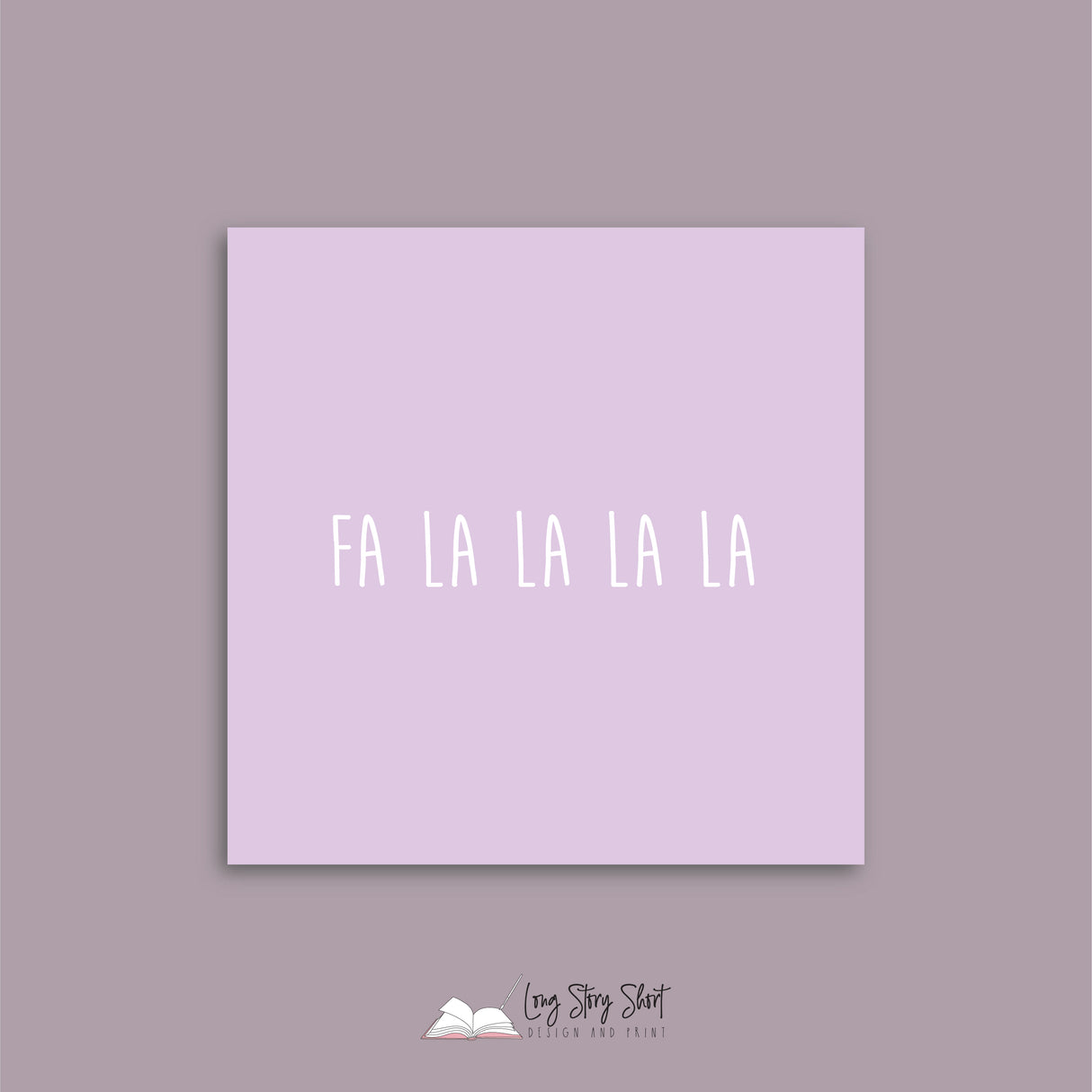 Fa la la Lilac Vinyl Label Pack Square Matte/Gloss