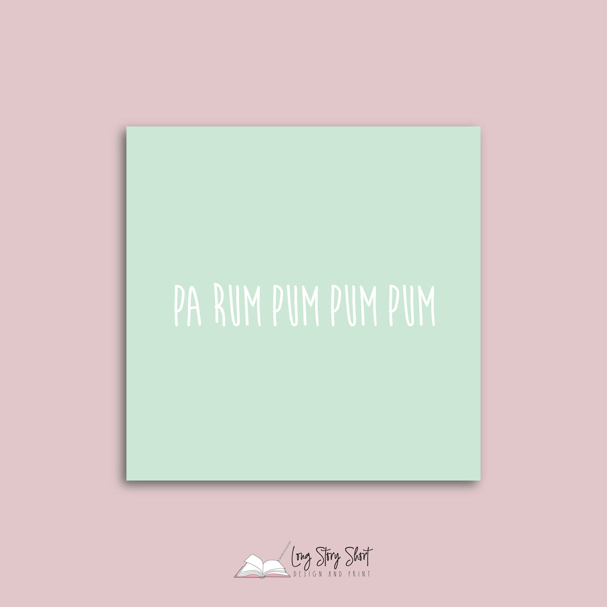 Fa la la Mint Vinyl Label Pack Square Matte/Gloss