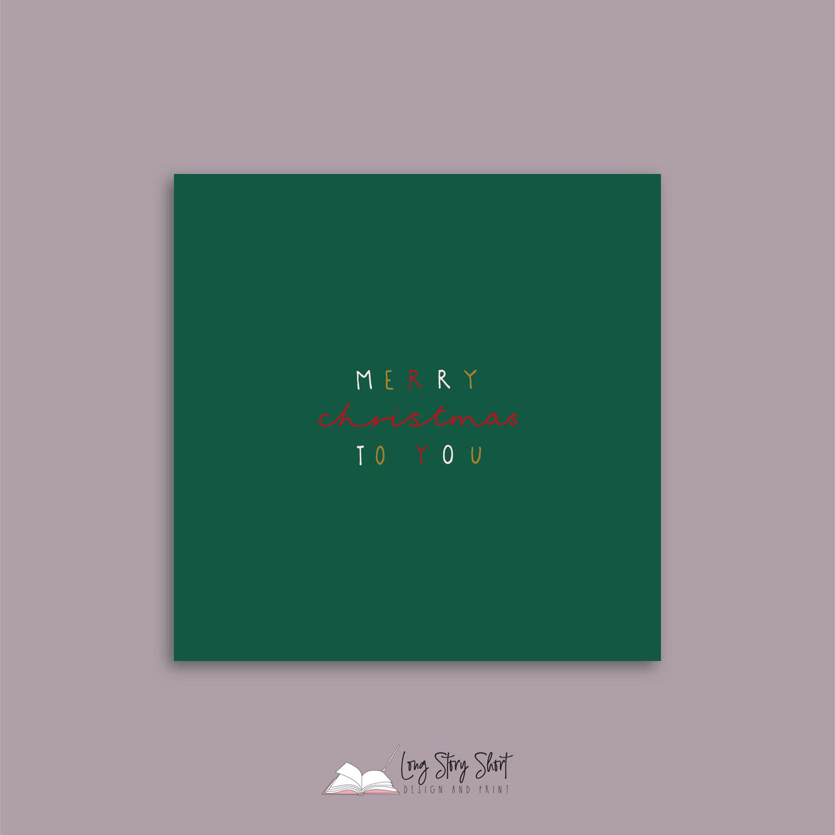 Merry Chrissie Christmas Vinyl Label Pack Square Matte/Gloss