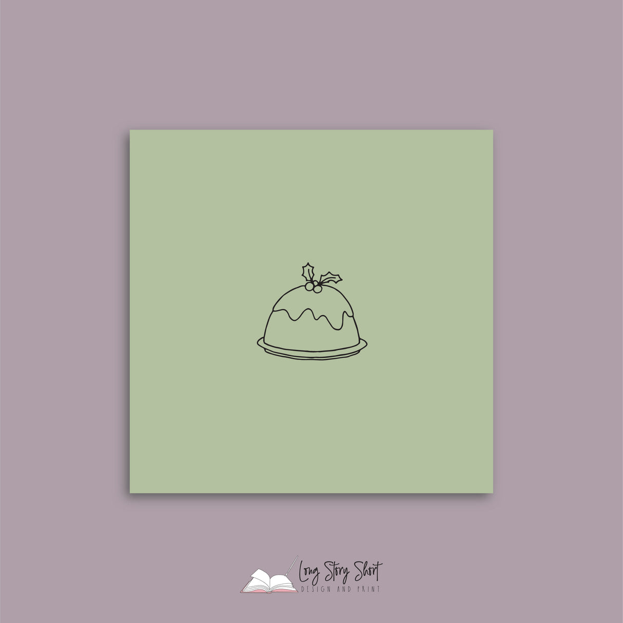 Christmas Treatments Olive Vinyl Label Pack Square Matte/Gloss