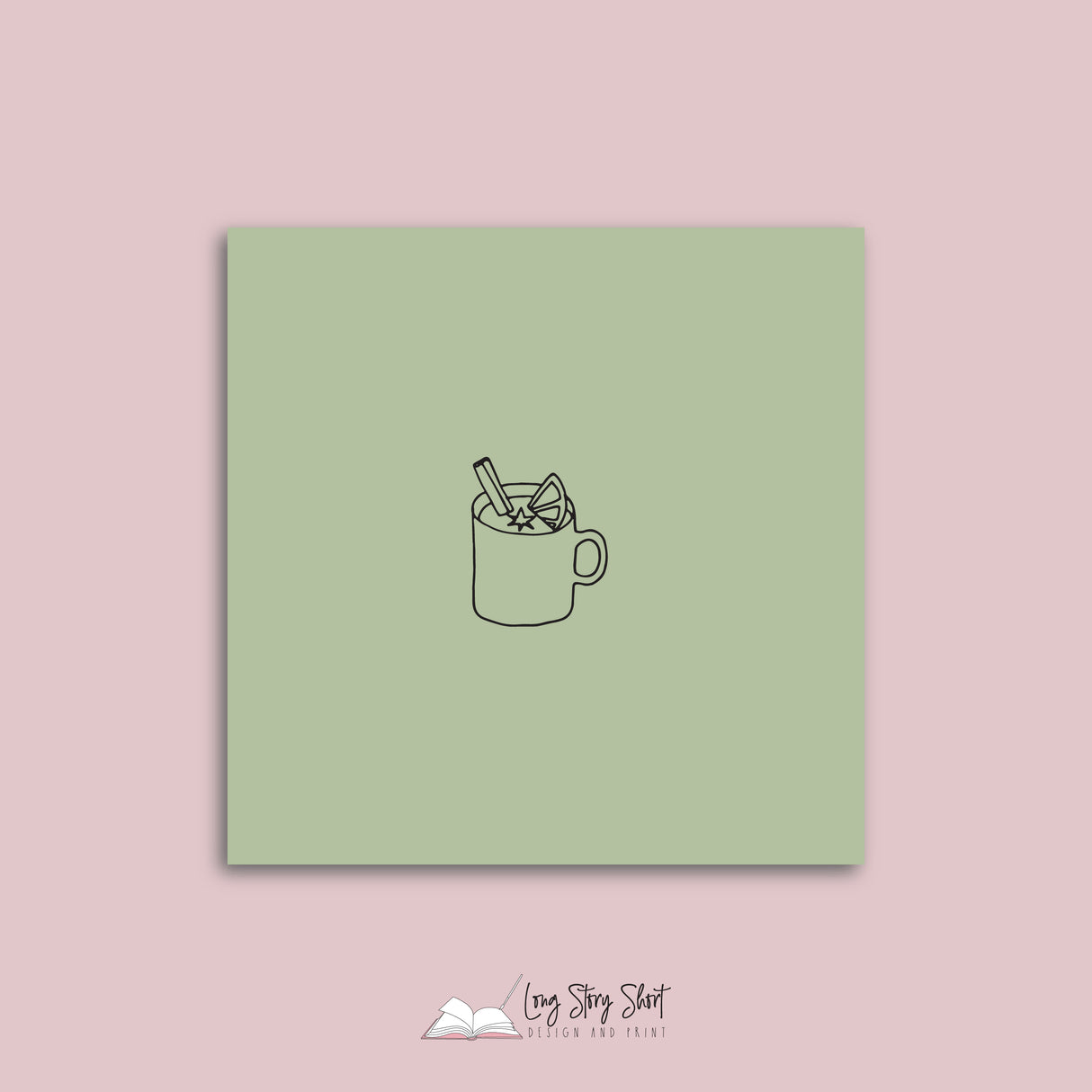 Christmas Treatments Olive Vinyl Label Pack Square Matte/Gloss