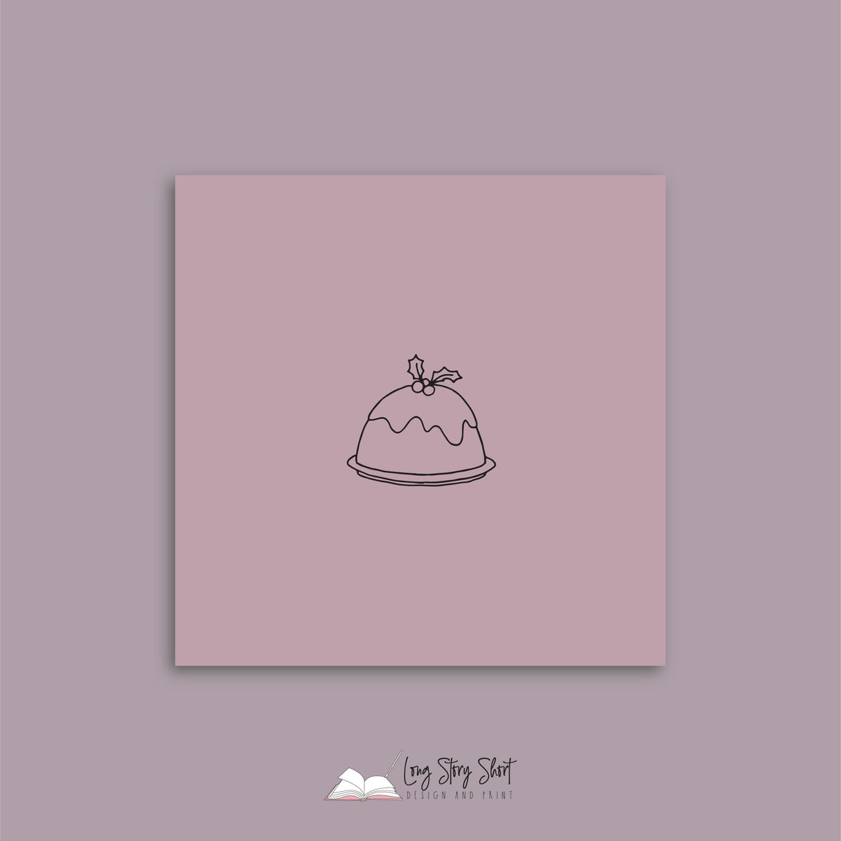 Christmas Treatments Plum Vinyl Label Pack Square Matte/Gloss