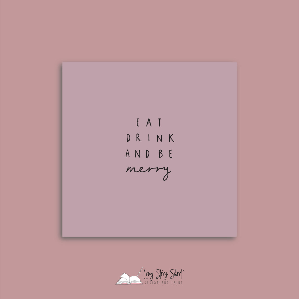 Christmas Treatments Plum Vinyl Label Pack Square Matte/Gloss