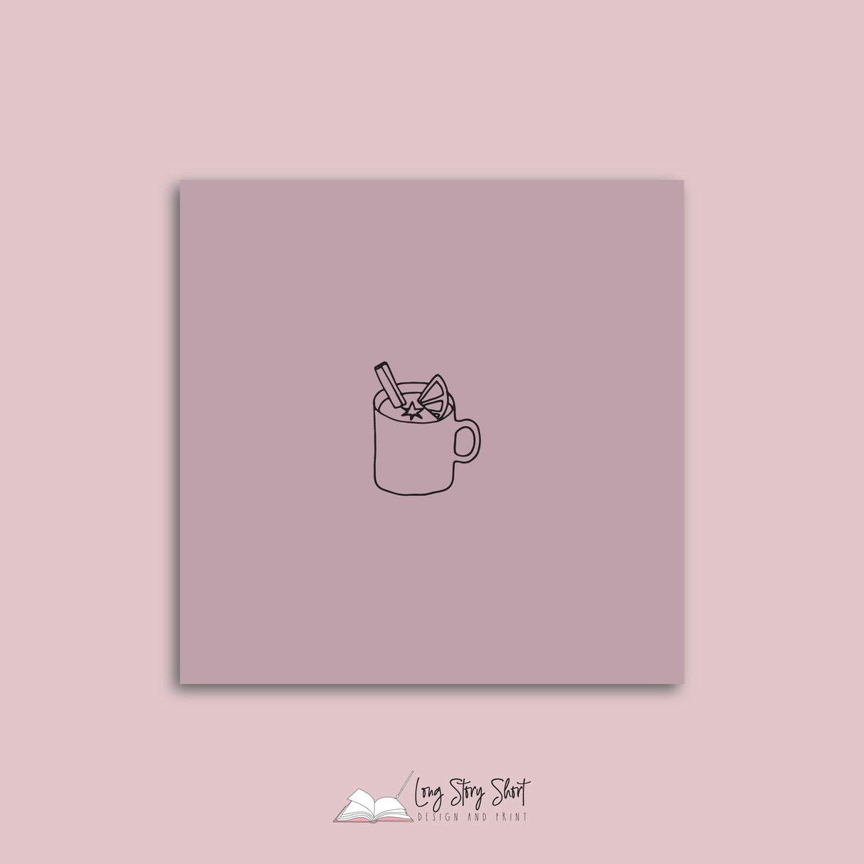 Christmas Treatments Plum Vinyl Label Pack Square Matte/Gloss