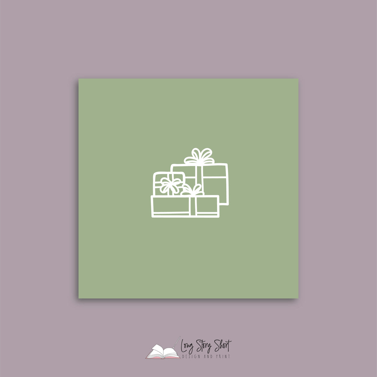 Rocking the Christmas Tree Green Vinyl Label Pack Square Matte/Gloss