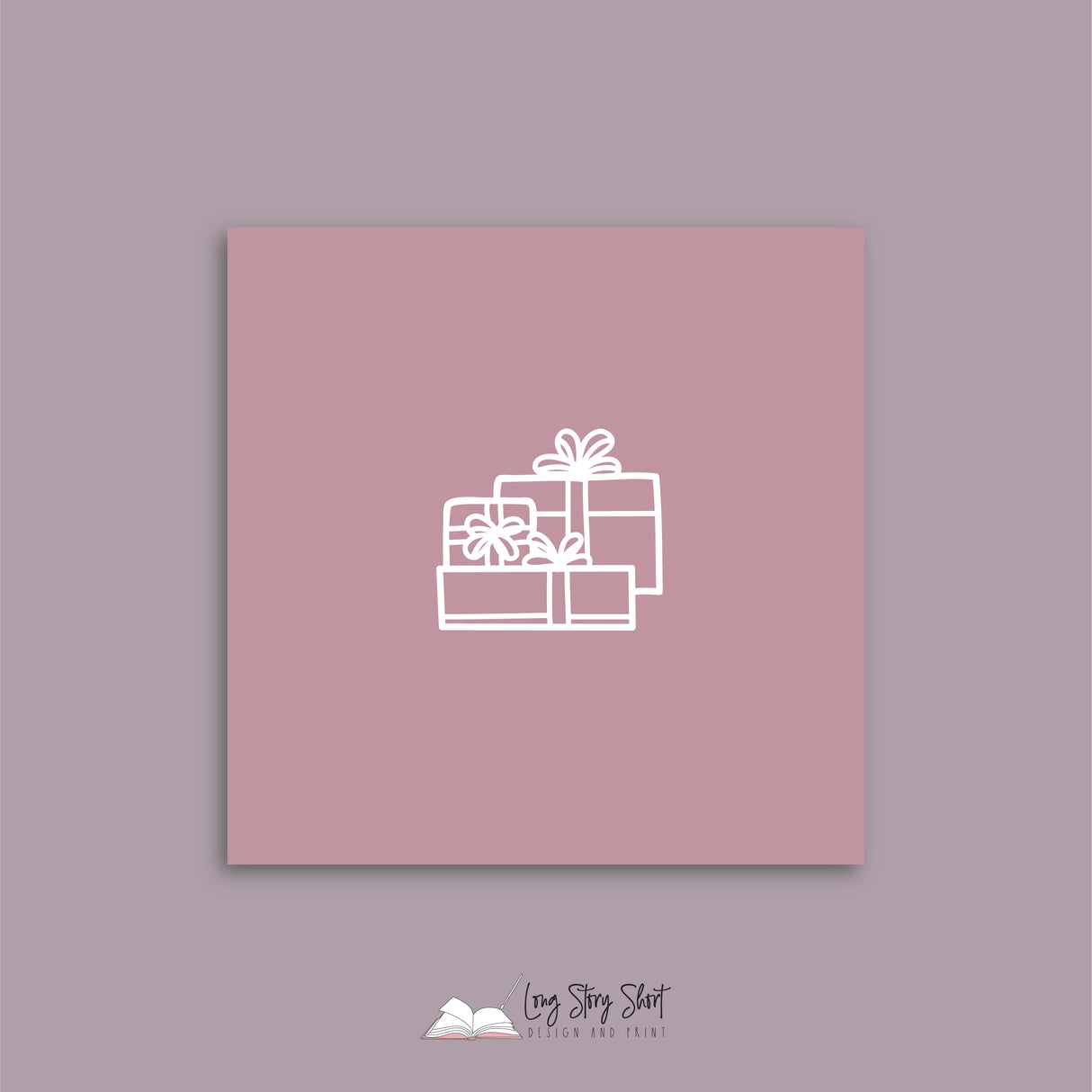 Rocking the Christmas Tree Pink Vinyl Label Pack Square Matte/Gloss