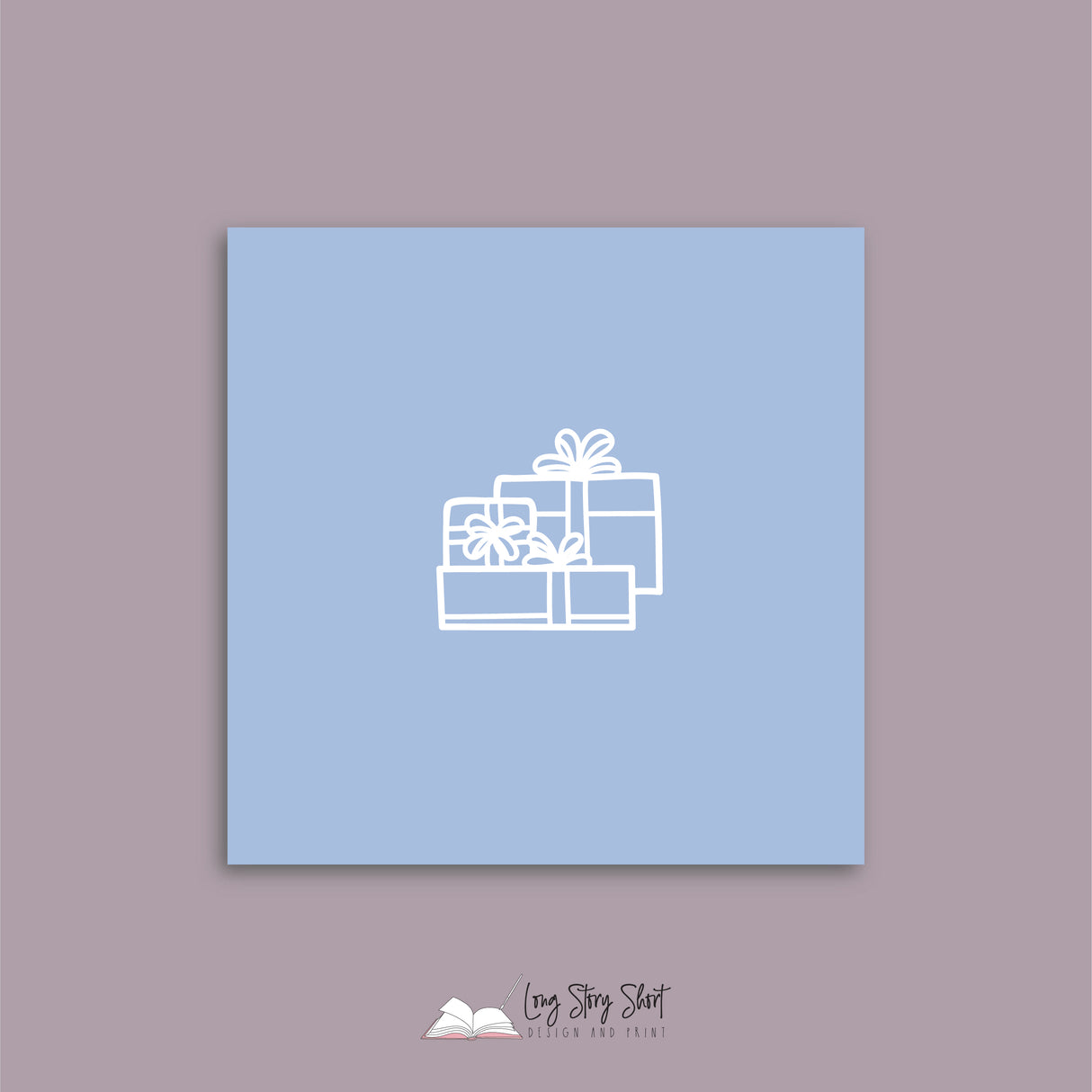 Rocking the Christmas Tree Blue Vinyl Label Pack Square Matte/Gloss