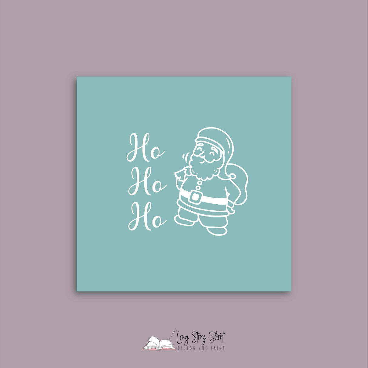 Christmas Greetings Teal Vinyl Label Pack Square Matte/Gloss