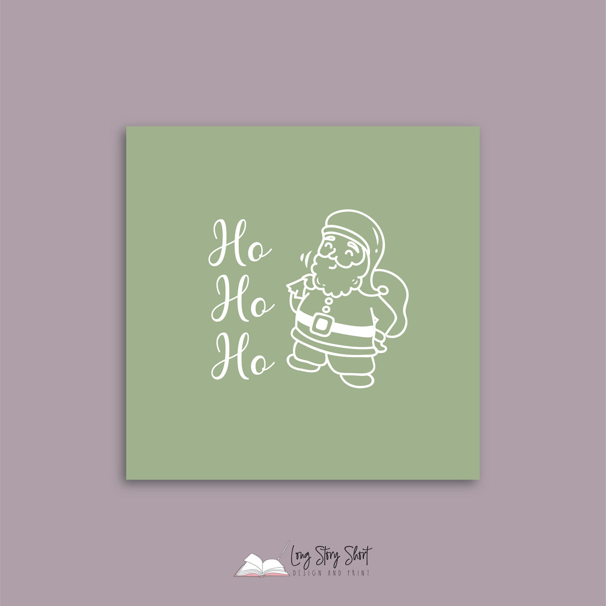 Christmas Greetings Green Vinyl Label Pack Square Matte/Gloss