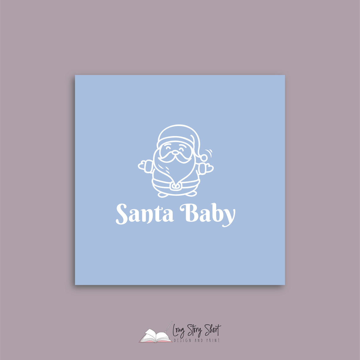 Oh Deer Blue Vinyl Christmas Label Pack Square Matte/Gloss