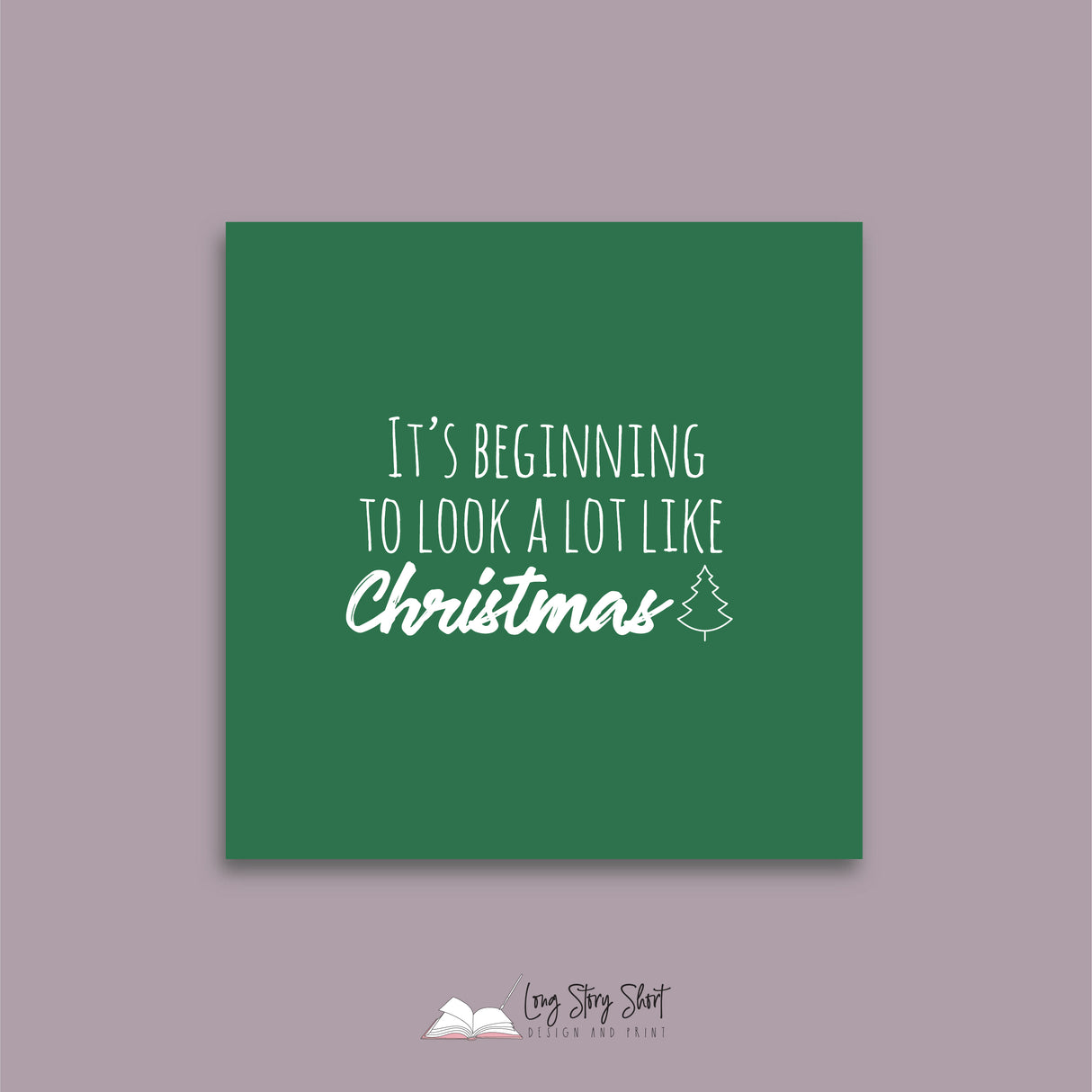 Joy to the World Green Vinyl Label Pack Christmas Square Matte/Gloss