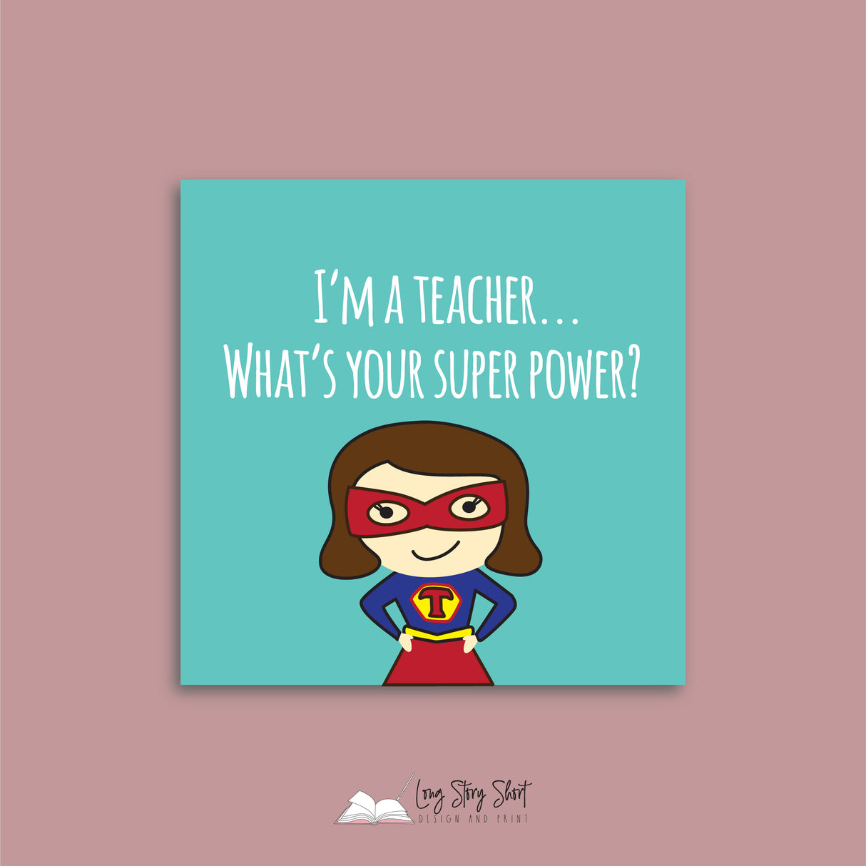 Super Teacher Vinyl Square Label Pack Matte/Gloss