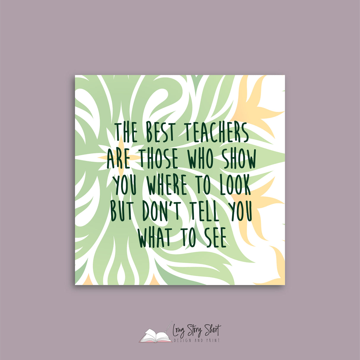 Great Teacher Square Vinyl Label Pack Matte/Gloss