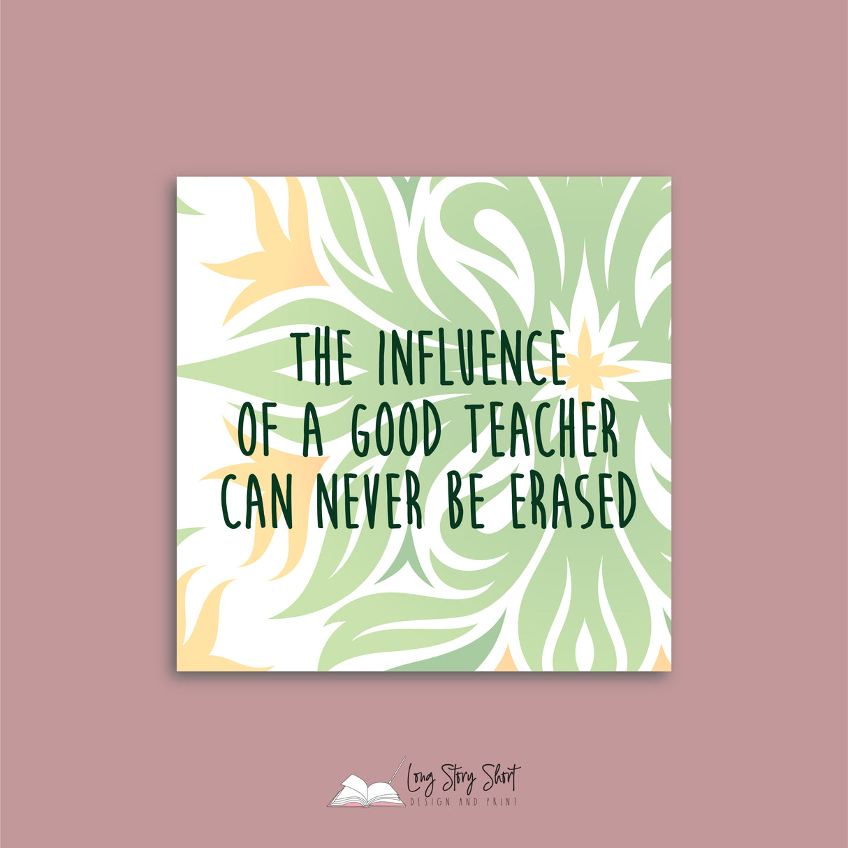 Great Teacher Square Vinyl Label Pack Matte/Gloss