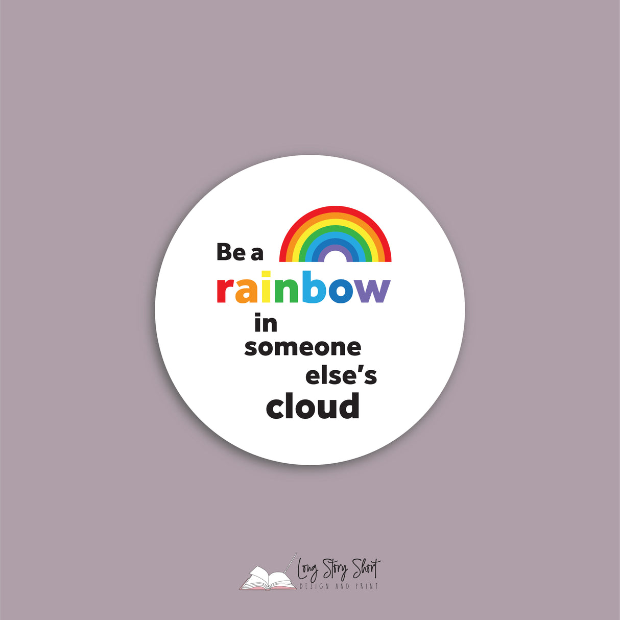 Be a rainbow Teacher Square Vinyl Label Pack Matte/Gloss