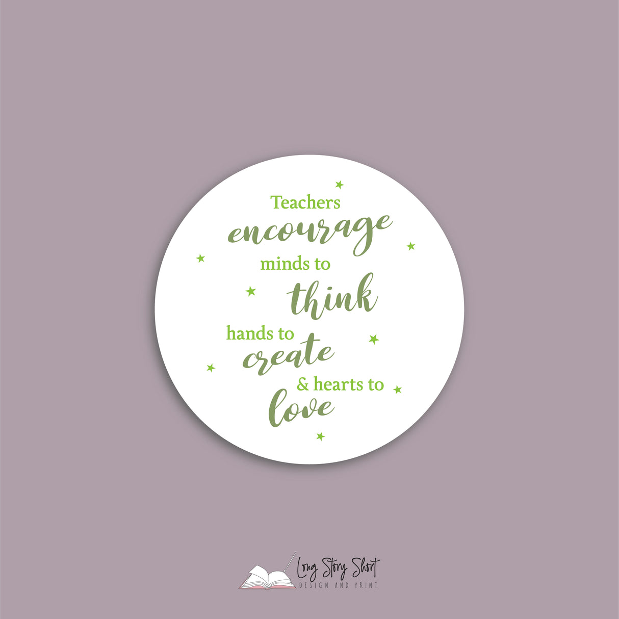 Seeds of knowledge Round Vinyl Label Pack Matte/Gloss