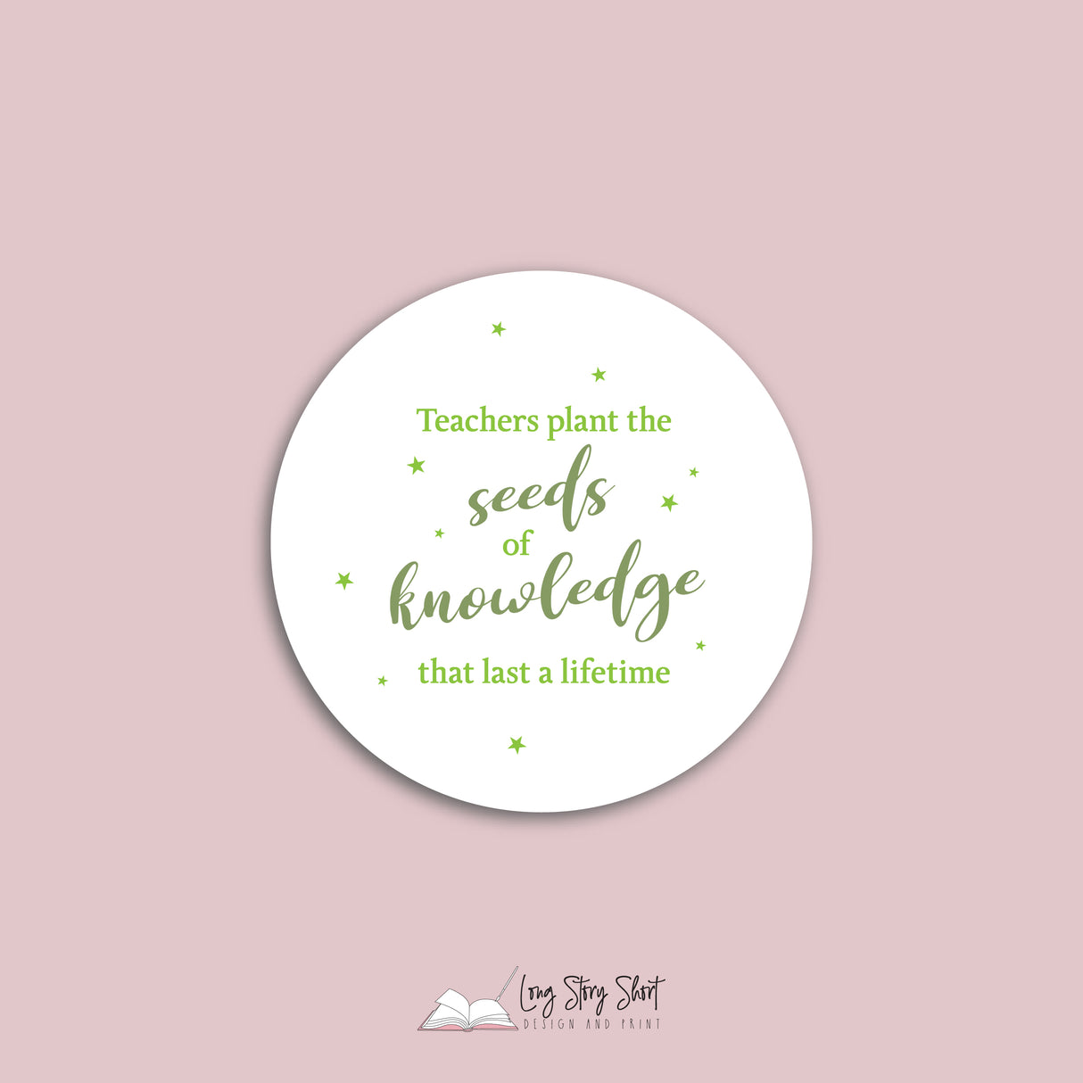 Seeds of knowledge Round Vinyl Label Pack Matte/Gloss