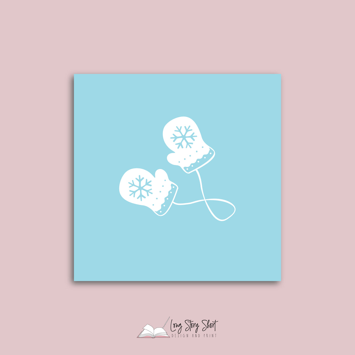 Baby It's Cold outside Christmas Vinyl Label Pack Square Matte/Gloss