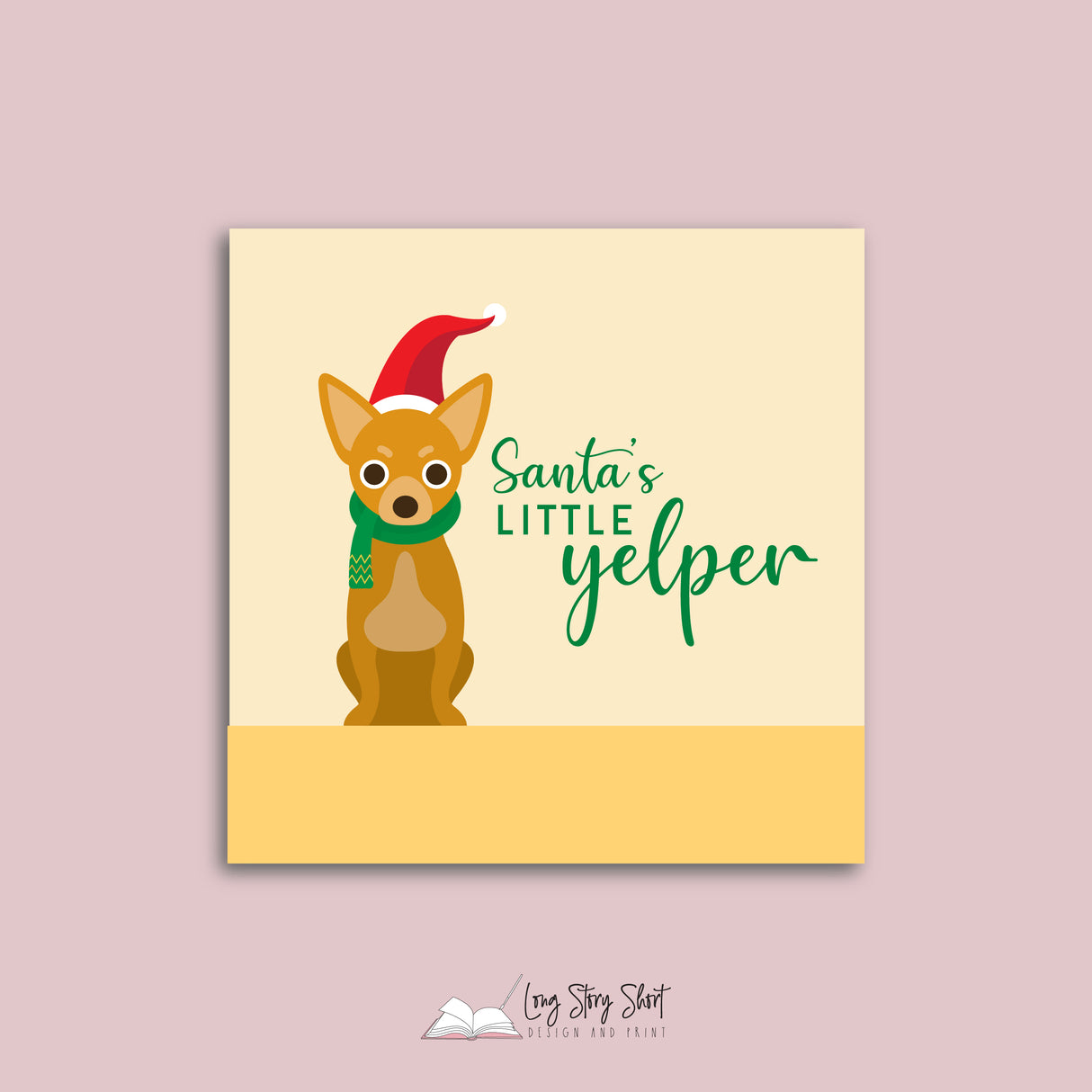 Santa Little Yelper Vinyl Label Pack