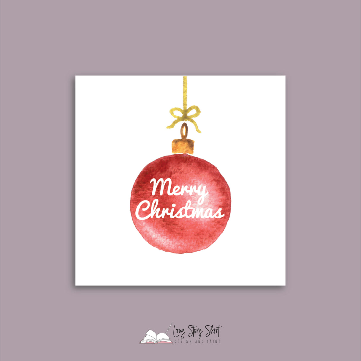 Christmas Baubles Vinyl Label Pack Square Matte/Gloss