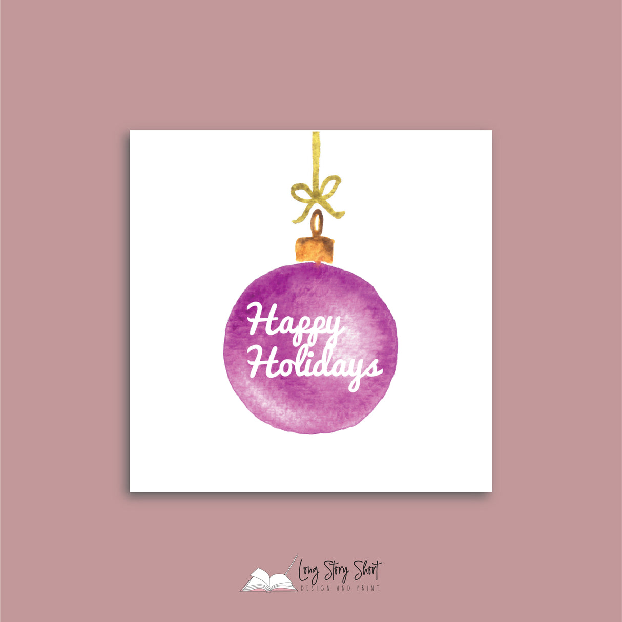 Christmas Baubles Vinyl Label Pack Square Matte/Gloss