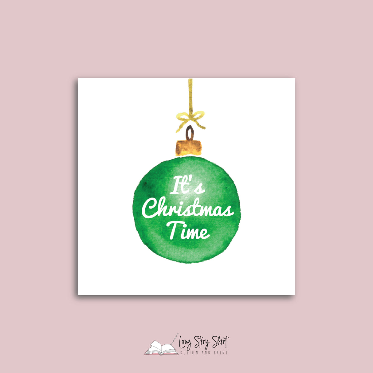 Christmas Baubles Vinyl Label Pack Square Matte/Gloss