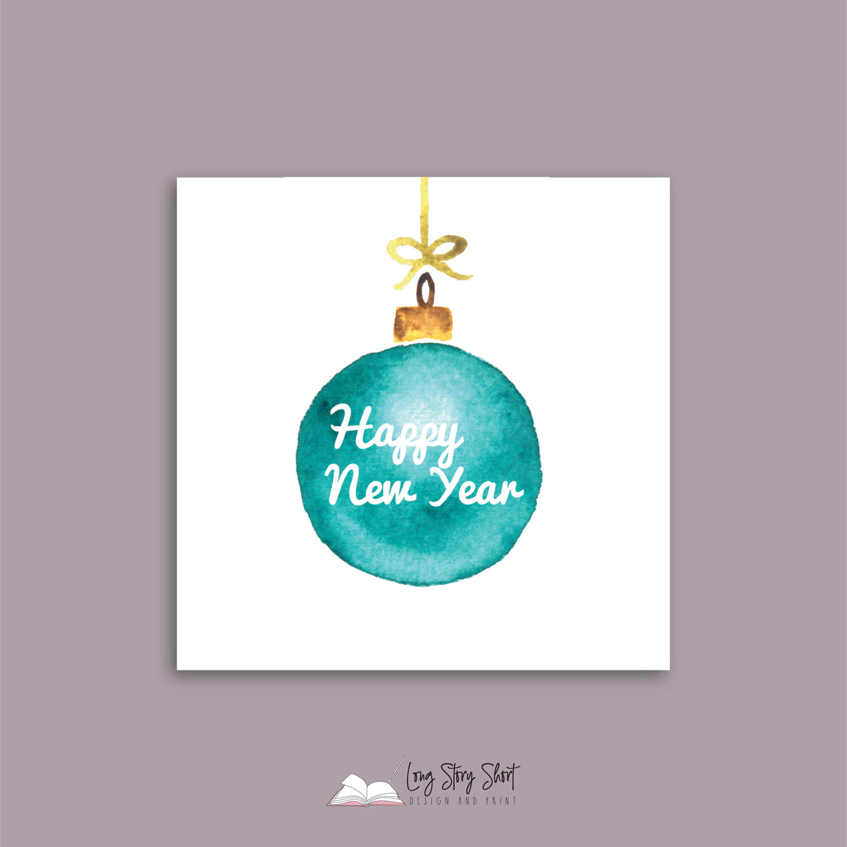 Christmas Baubles Vinyl Label Pack Square Matte/Gloss