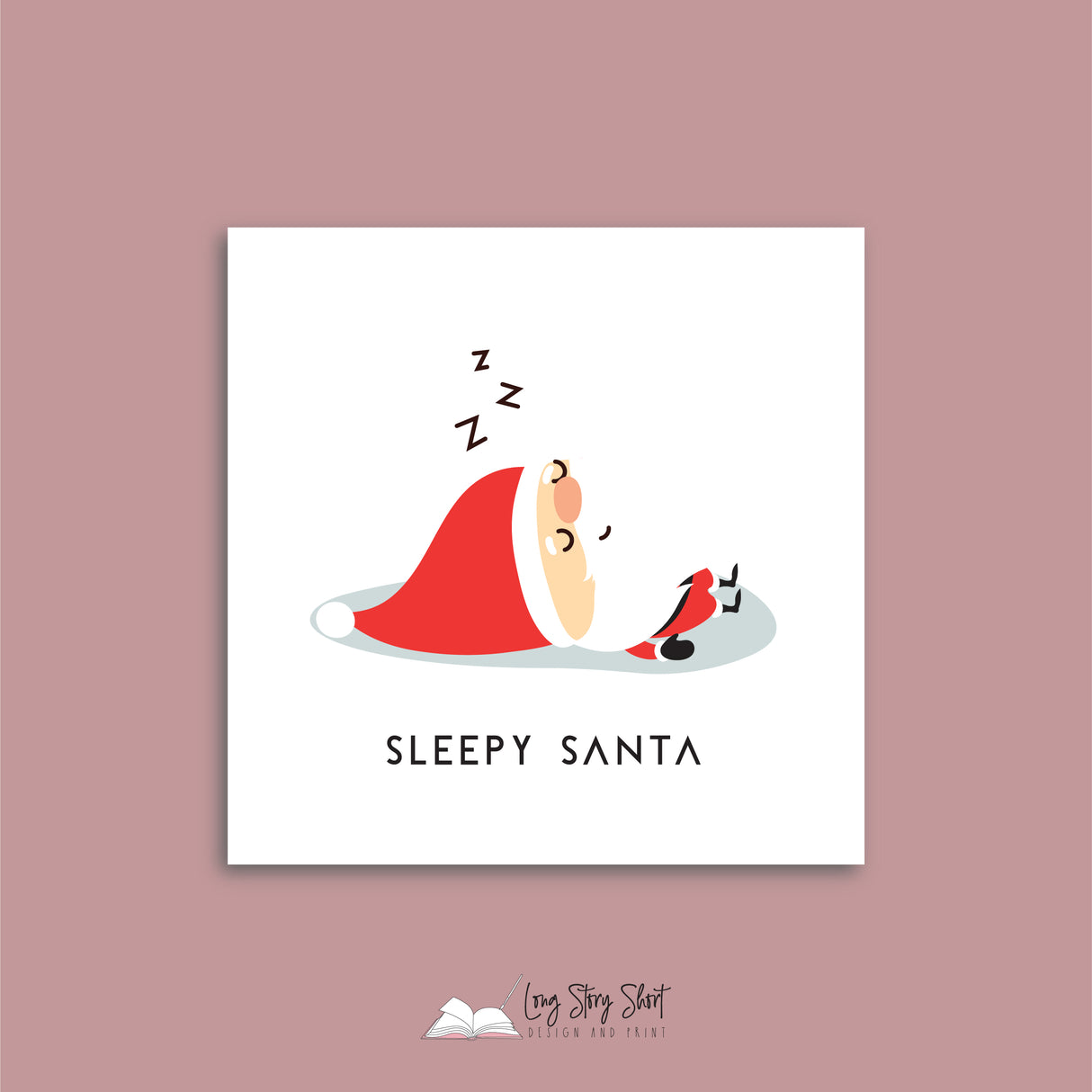 Naked Sleepy Drunk Santa Vinyl Label Pack Square Matte/Gloss
