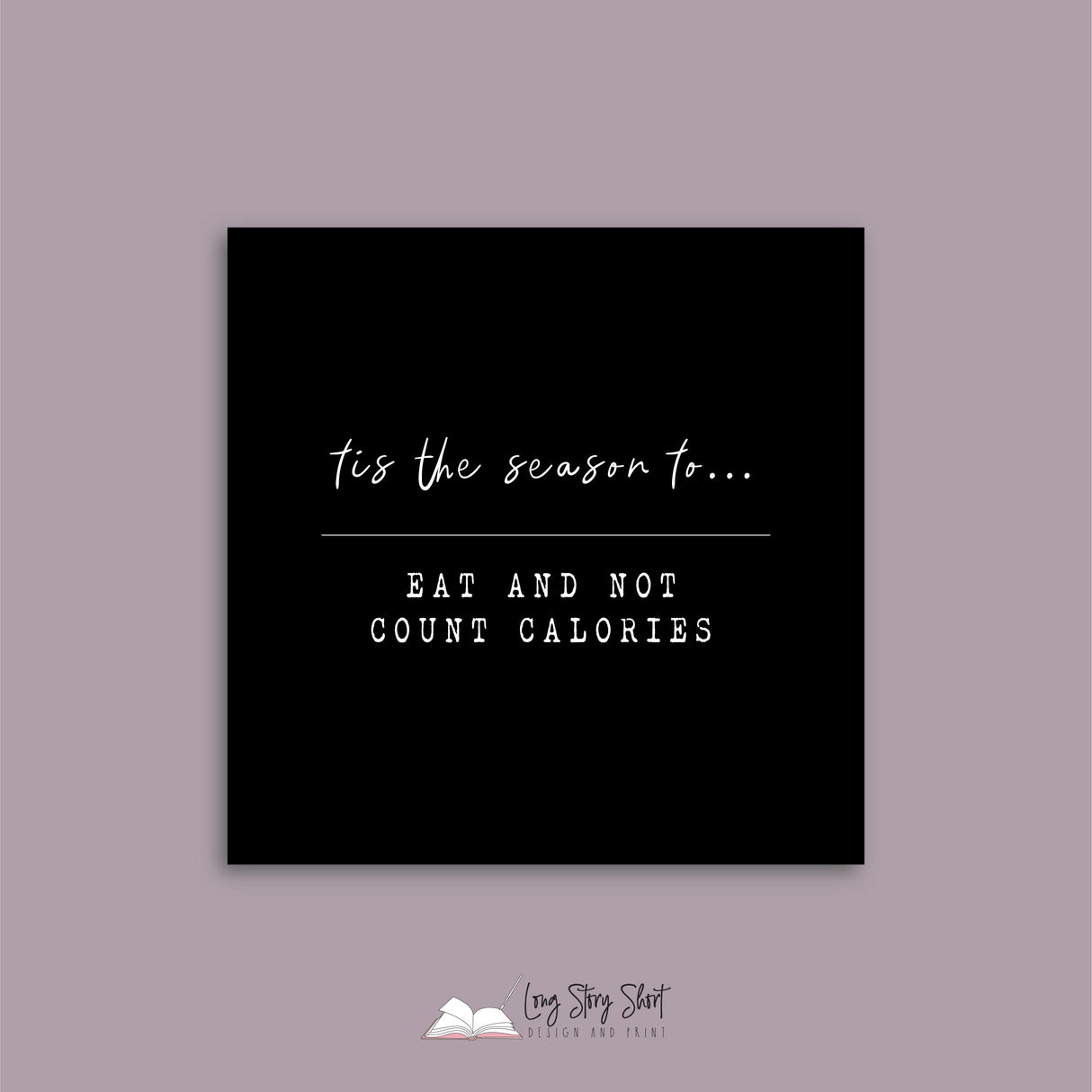 Tis the season to Christmas Vinyl Label Pack Square Matte/Gloss