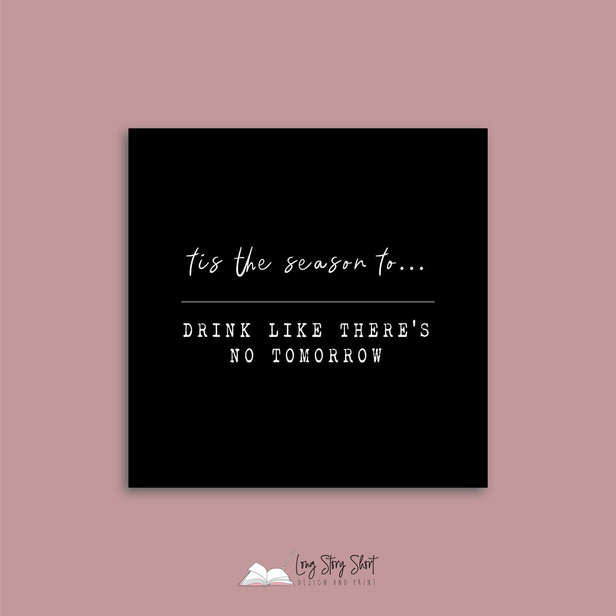 Tis the season to Christmas Vinyl Label Pack Square Matte/Gloss