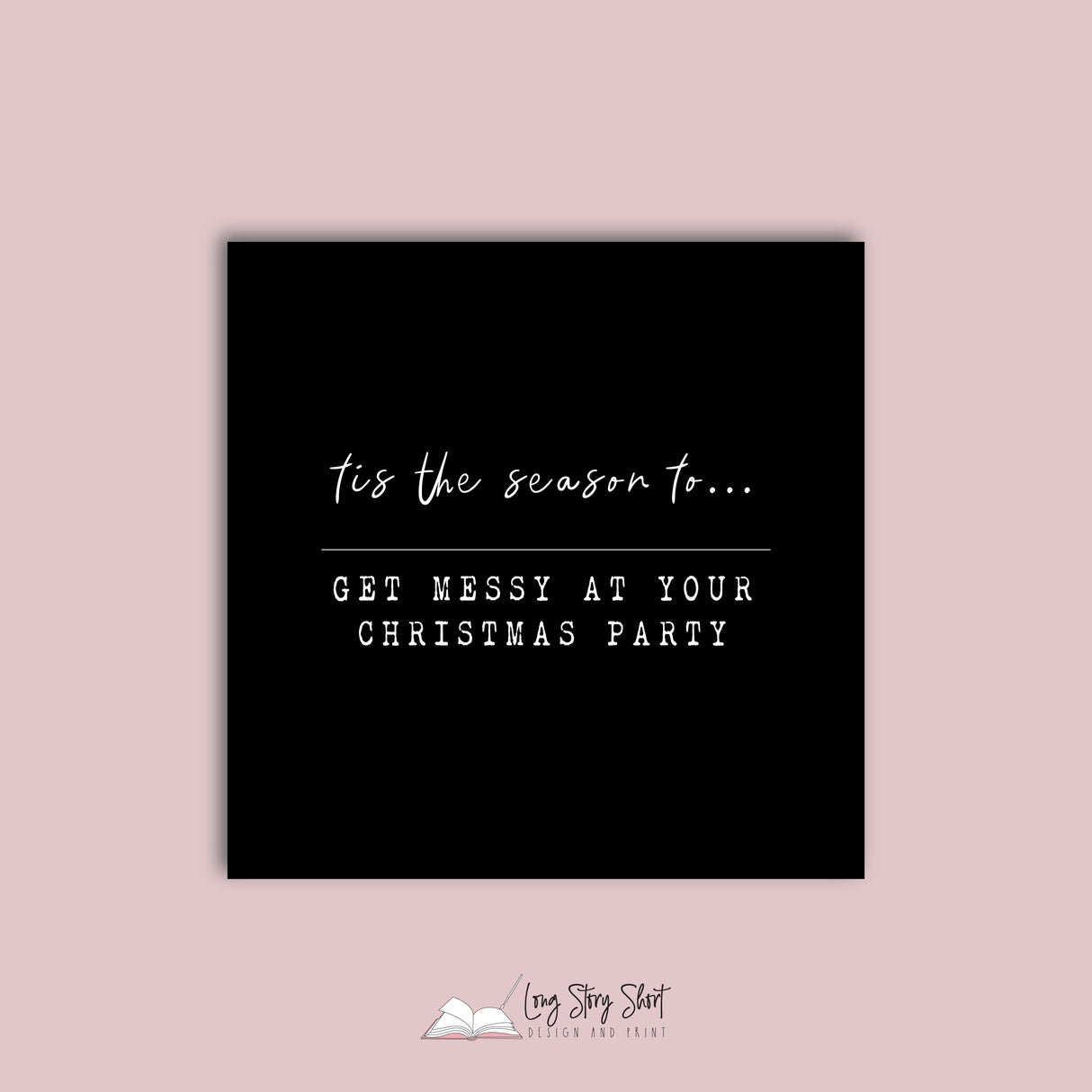 Tis the season to Christmas Vinyl Label Pack Square Matte/Gloss