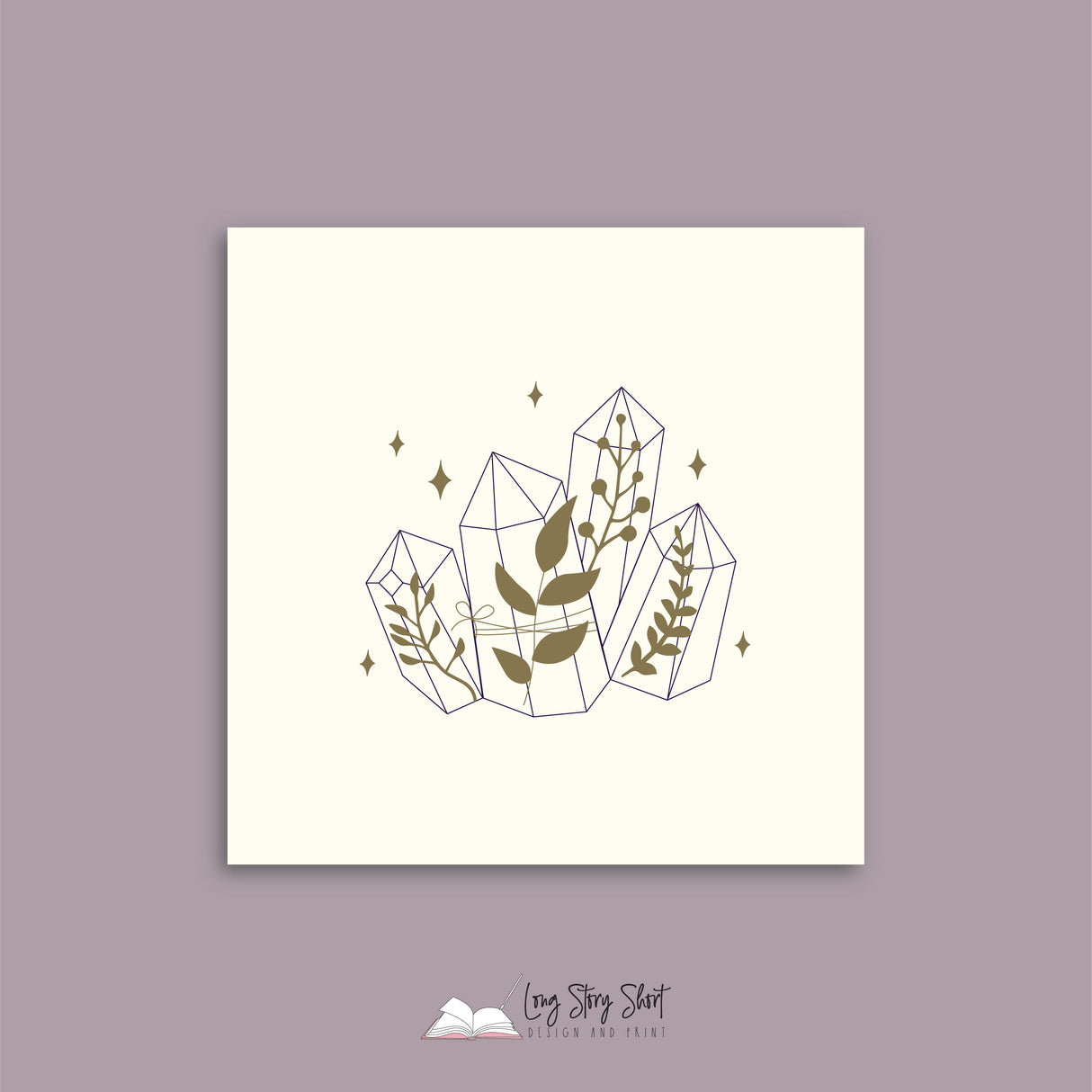 Botanical Crystal Vinyl Label Pack