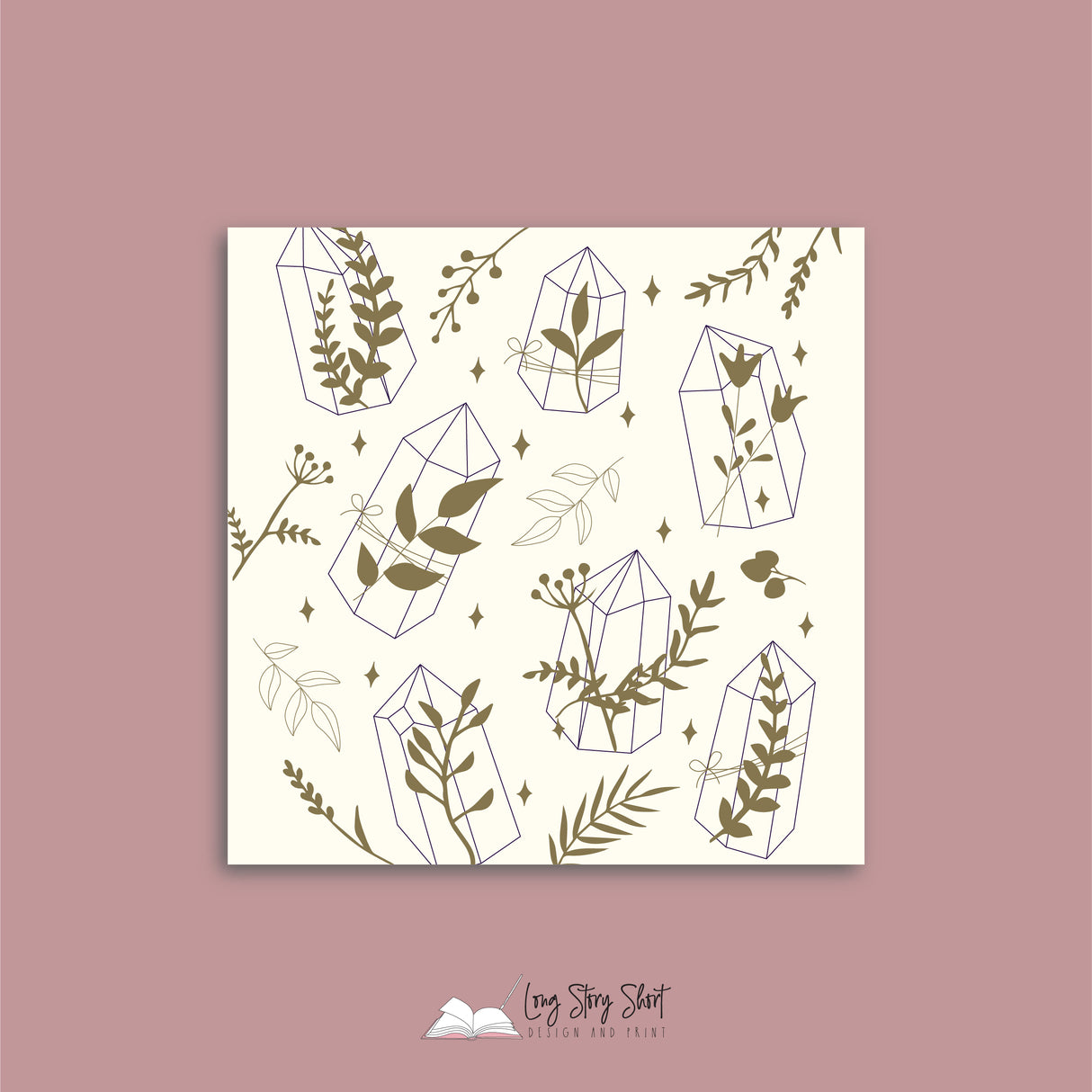 Botanical Crystal Vinyl Label Pack