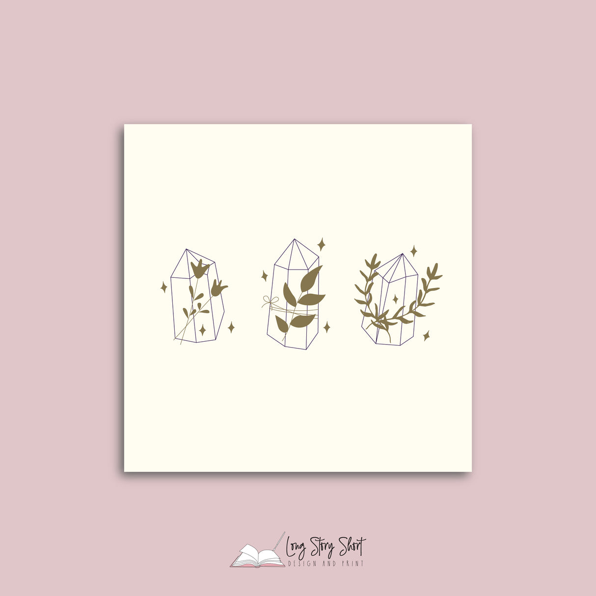 Botanical Crystal Vinyl Label Pack