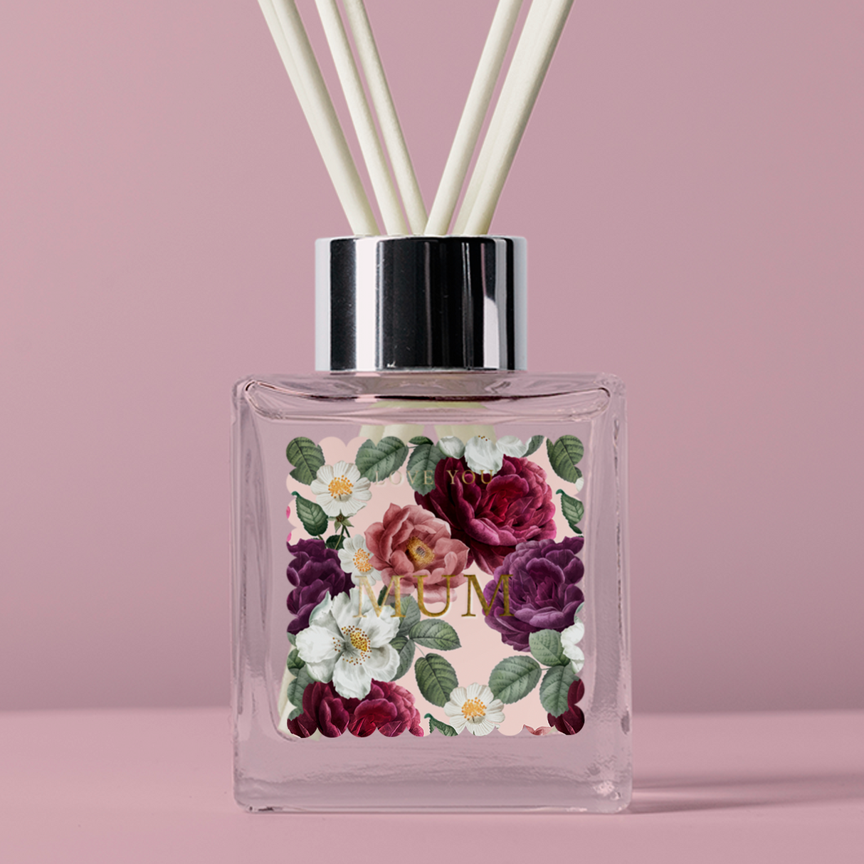 FOIL Golden Florals Mother's Day Collection - Scallop - Design Three Vinyl Label Pack