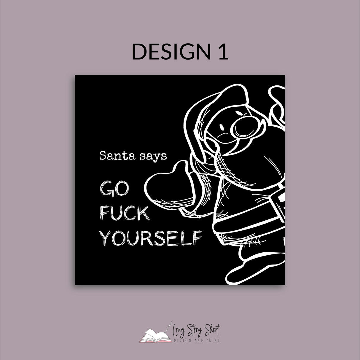 Naughty Christmas Vinyl Label Pack Matte/Gloss