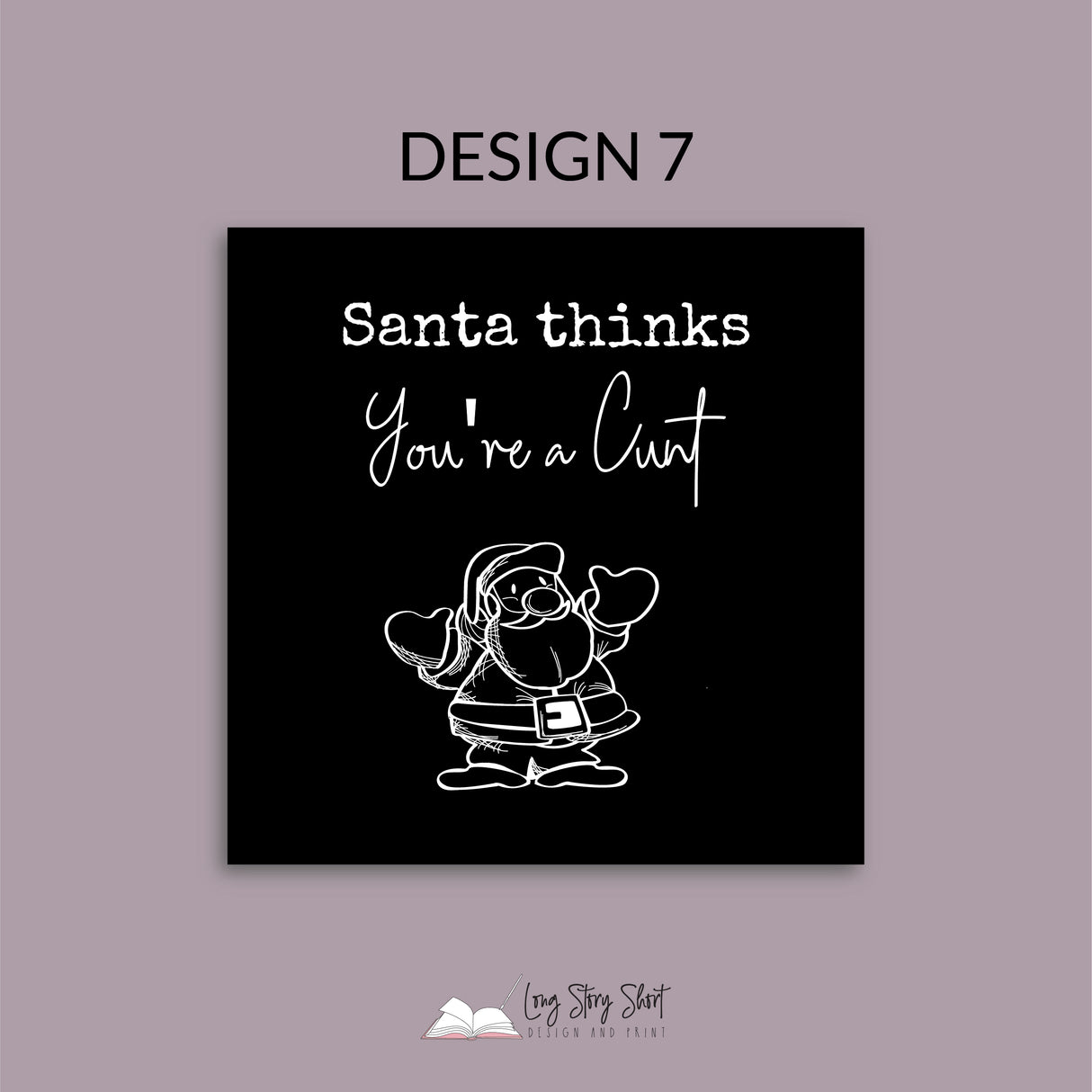 Naughty Christmas Vinyl Label Pack Matte/Gloss