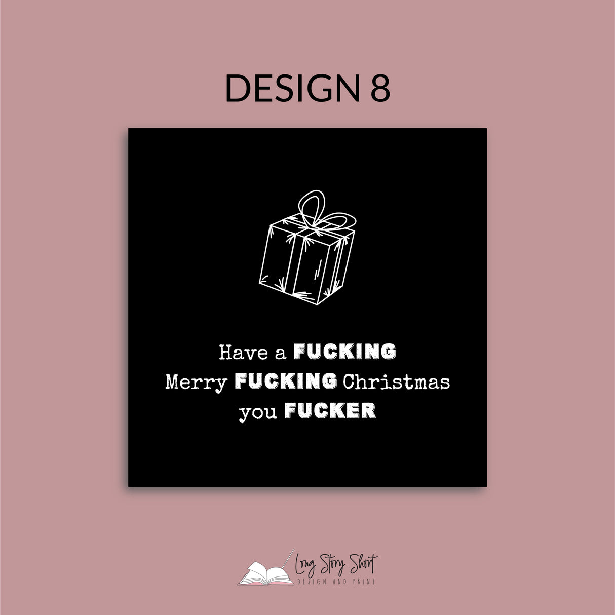 Naughty Christmas Vinyl Label Pack Matte/Gloss