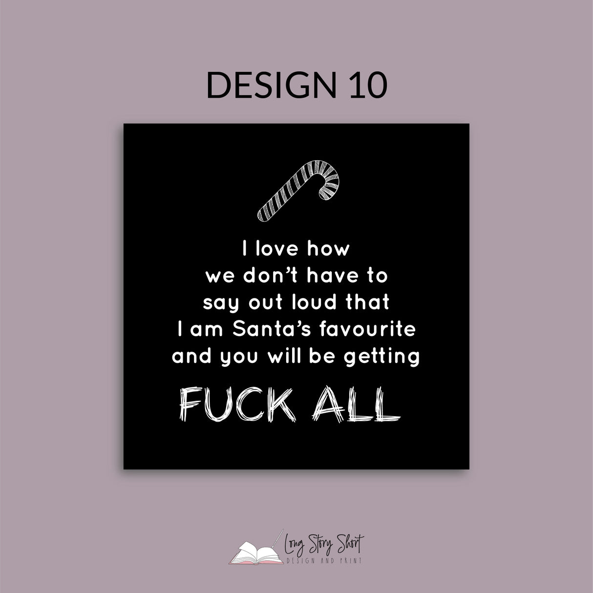 Naughty Christmas Vinyl Label Pack Matte/Gloss