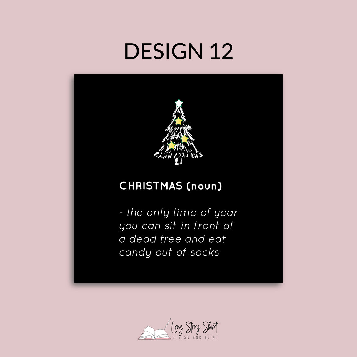 Naughty Christmas Vinyl Label Pack Matte/Gloss