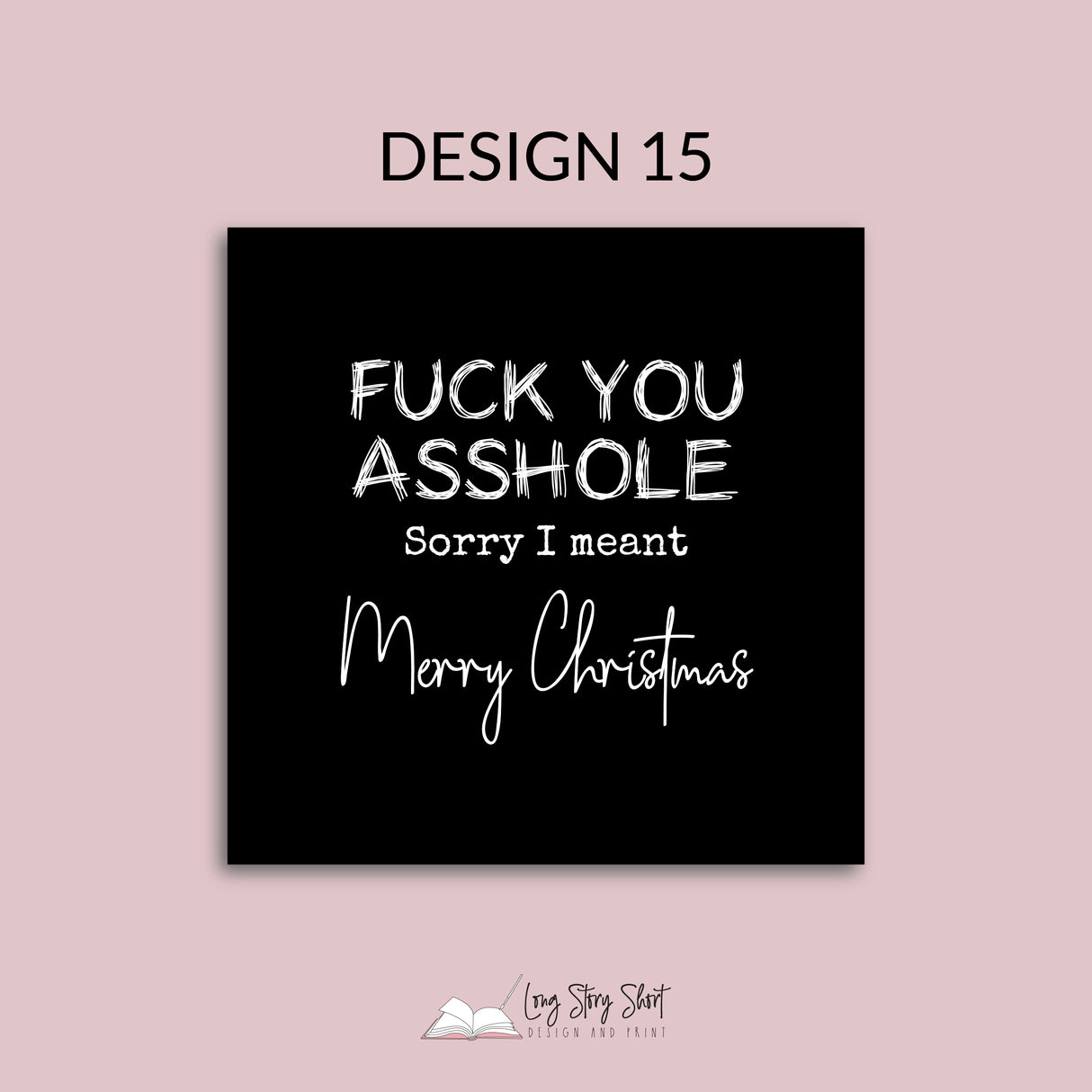 Naughty Christmas Vinyl Label Pack Matte/Gloss