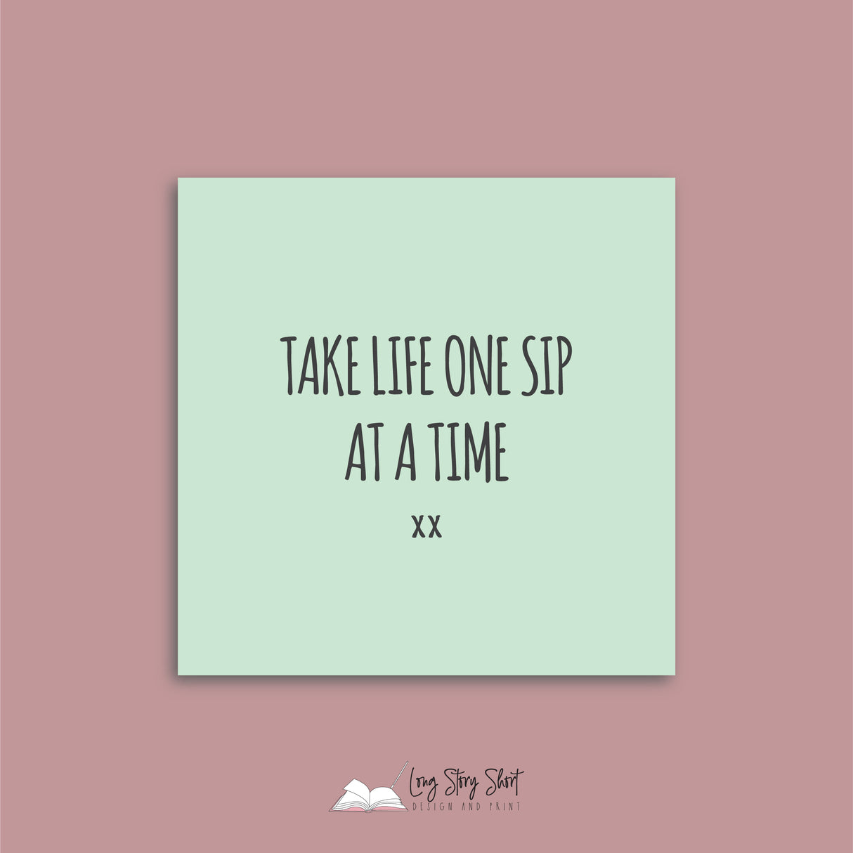 Drink Happy Thoughts Vinyl Label Pack